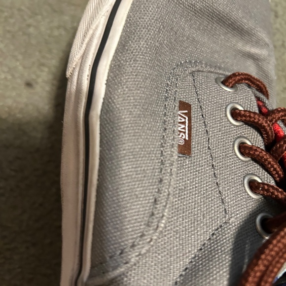Vans Men’s Gray Canvas Sneakers - Picture 8 of 10